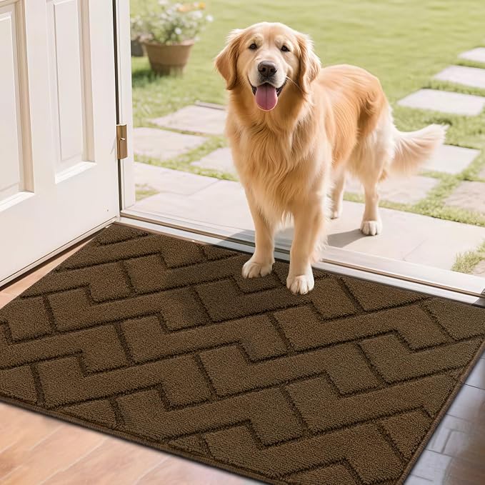hicorfe Front Door Mat Outside Entrance, Stain and Fade Resistant, Non Slip by Hicorfe