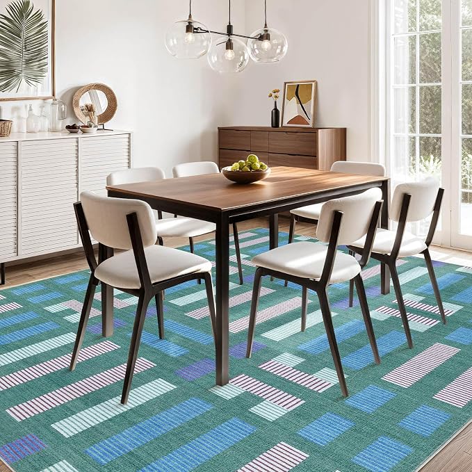 cotiled 6x9 Area Rug Living Room: Washable Boho Rugs - Image 5