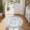 jinchan Round Rug 4ft Area Rug by JINCHAN