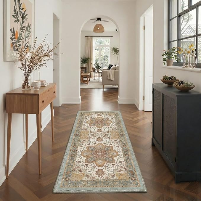 GENIMO 5x7 Area Rugs for Living Room, Machine Washable Rug, Non Slip Indoor - Image 4