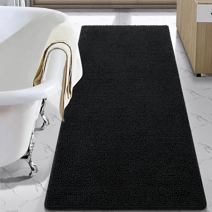LOCHAS Luxury Bathroom Rug Shaggy Bath Mat 30 x 60 Inch, Washable Non Slip Bath by LOCHAS