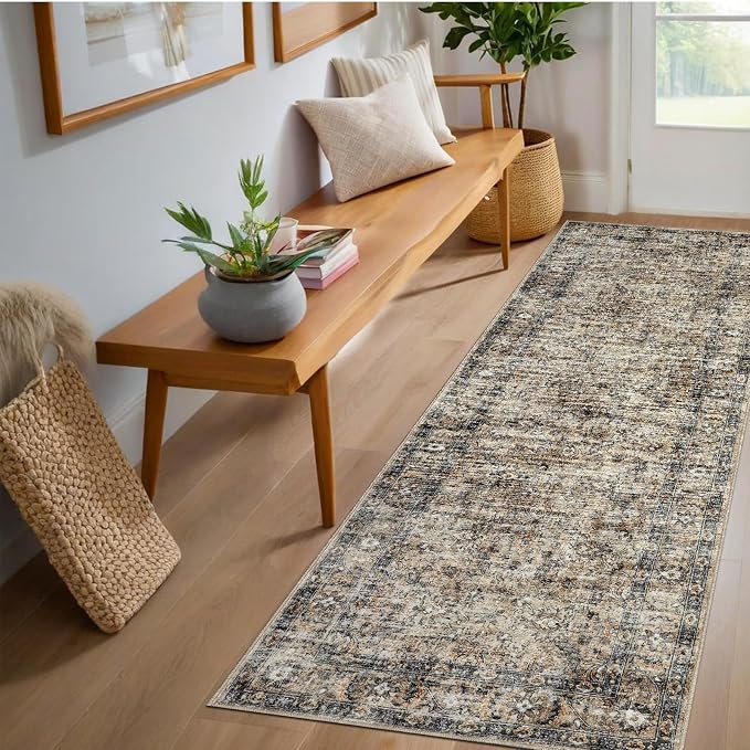 GarveeHome Washable Runner Rug 2x6 Vintage Carpet Runner by GarveeHome