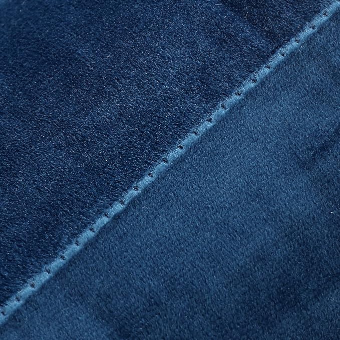 NiNi ALL Decorative Throw Pillow Covers Velvet 20x20 Inch Pack of 2 Blue - Image 5