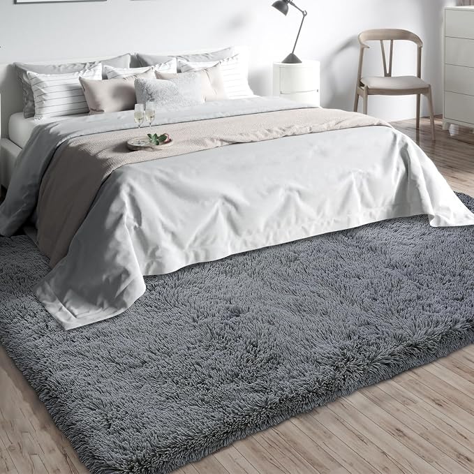 Shag Area Rugs for Bedroom Living Room, 6X9 Ultra Soft Fluffy Area Rugs for Dorm - Image 8