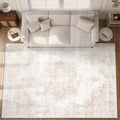 Area Rug 9x12 Vintage Rugs: Large Washable Living Room Rug Retro Medallion by MXSANYOORUG