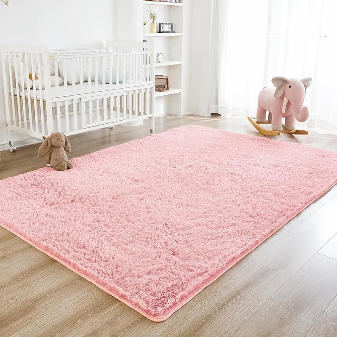 Litanika 6x9 Shag Area Rug for Living Room Bedroom, Non-Shedding Modern Indoor - Image 2