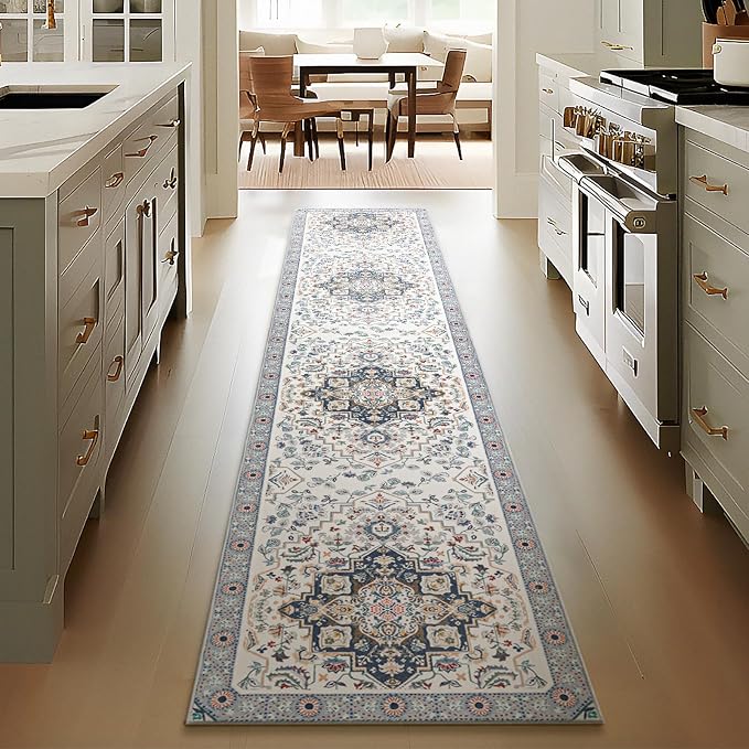 Phantoscope Washable Runner Rug 2'x10' Non-Slip, Vintage Boho Hallway Rugs - Image 6