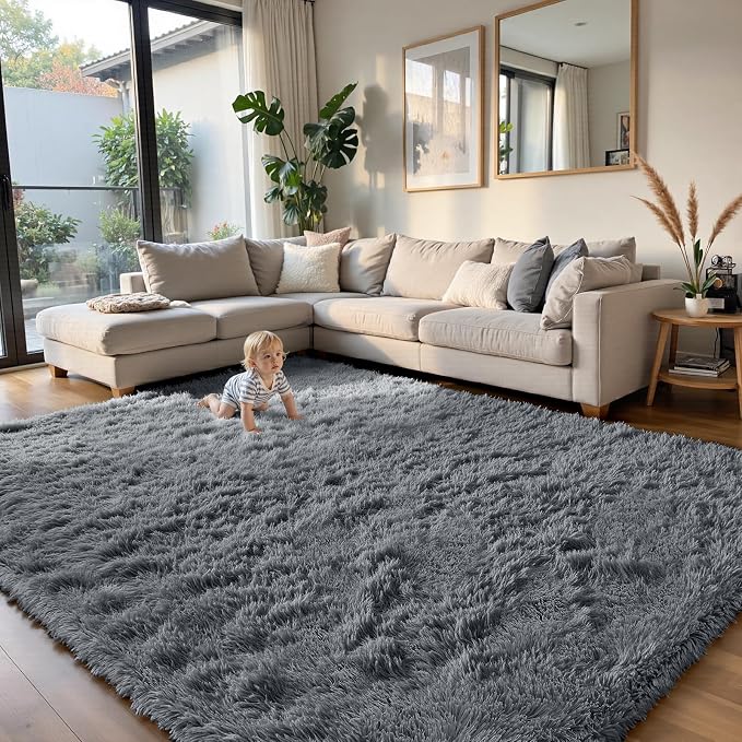 yongyangjuxin Fluffy Rug Shaggy Area Rug, Large Shag Area Rugs by Yongyangjuxi