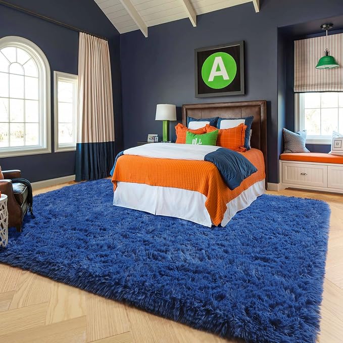 Amdrebio Navy Blue Area Rugs 8x10 - Image 4