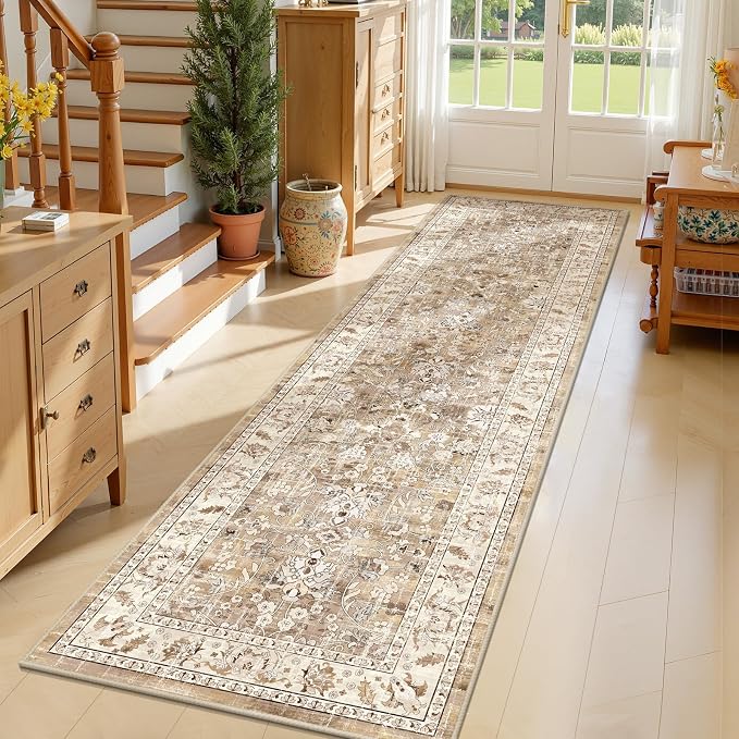 LOKHOM Washable Runner Rugs, 2x7 Non-Slip Hallway Runner Rug by LOKHOM
