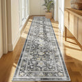 LOKHOM Washable Runner Rug, 2x10 Non-Slip Vintage Farmhouse Hallway Runner Rug by LOKHOM