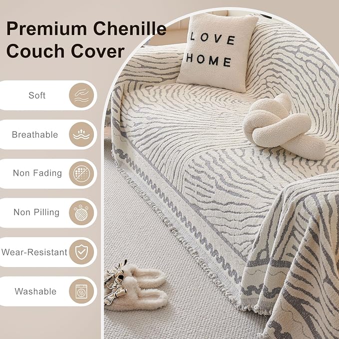 ROOMLIFE Thicked Striped Couch Cover - Image 6