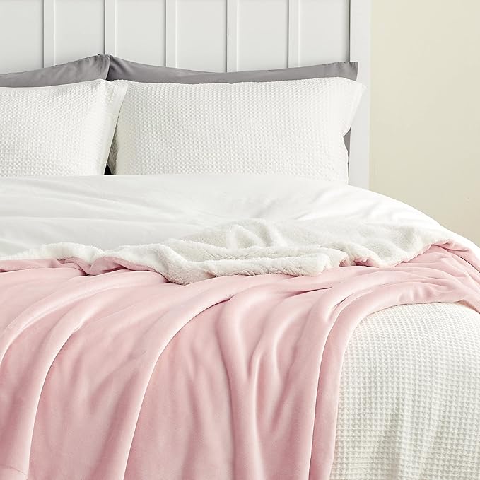 Bedsure GentleSoft Sherpa Fleece Blankets King Size - Image 4