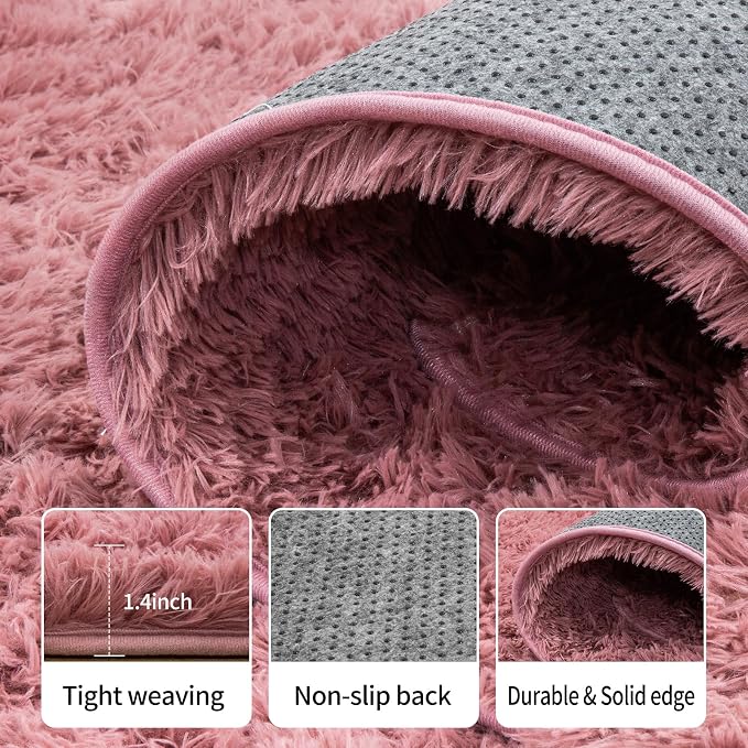 Area Rugs 9x12 Living Room, Ultra Soft Shaggy Fluffy Rug - Image 6