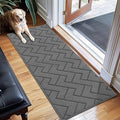 hicorfe Dirt Trapper Indoor Doormat, Non Slip Backing Washable Door Mats by Hicorfe