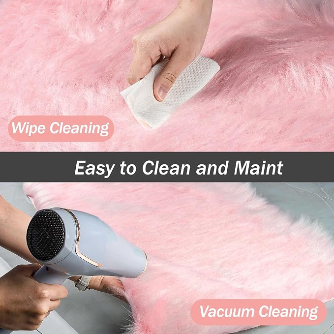 Faux Fur Rug - Faux Sheepskin Rug, Area Carpet Soft Fluffy Carpet 20 x 32 Inch - Image 7