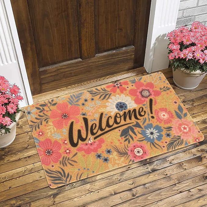 FGSS Flower-Welcome-Doormat Outdoor-Entrance - Image 2