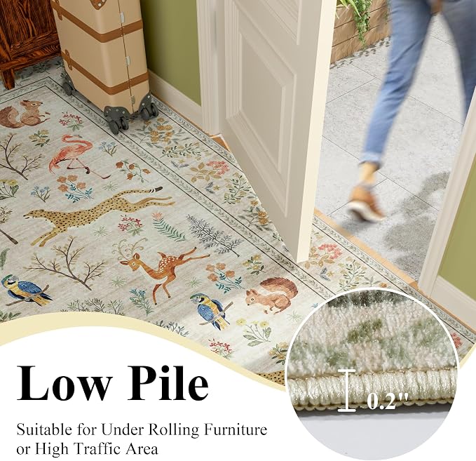 DUKINO 2x10 Rug for Hallway, Washable Kitchen Runner Rug - Image 6