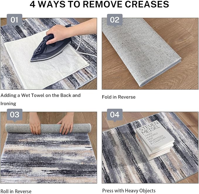 Lansny Modern Abstract Runner Rug 3x10 - Image 4