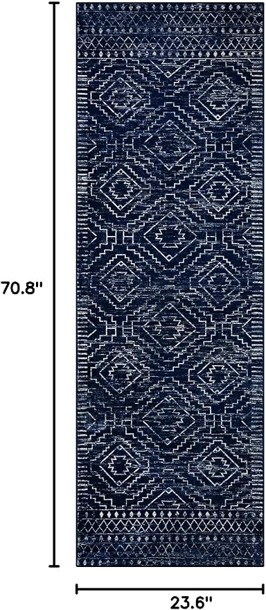 Wonnitar Moroccan Kitchen Runner Rugs, Non-Skid Washable Runner Rug 2x6 - Image 2