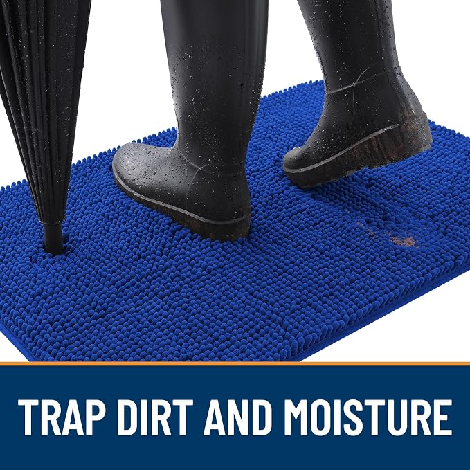 OLANLY Dog Door Mat for Muddy Paws 47x20, Absorbs Moisture and Dirt, Absorbent - Image 2