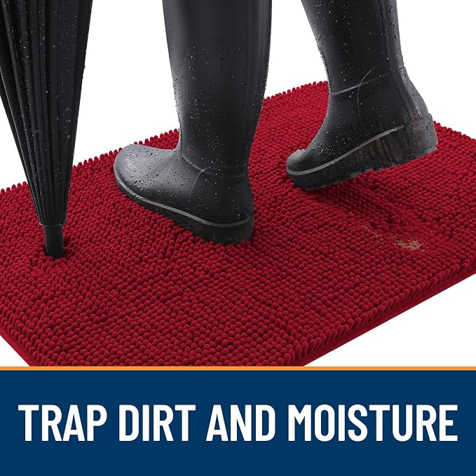OLANLY Dog Door Mat for Muddy Paws 40x32, Absorbs Moisture and Dirt, Absorbent - Image 2