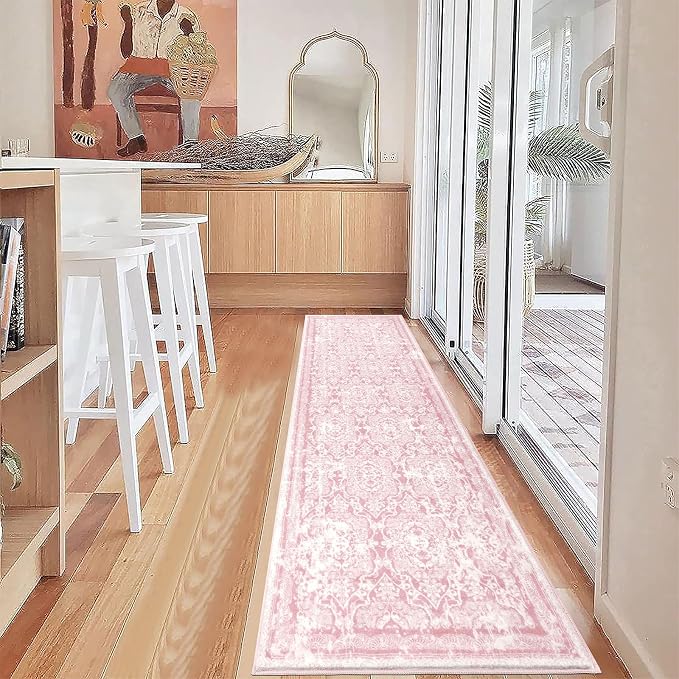 Vaukki Hallway Runner Rug, Vintage Shaggy Soft Laundry Rug Runner, Non Slip - Image 6