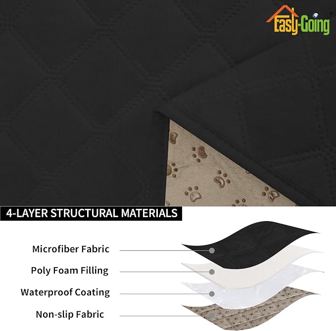Easy-Going Waterproof Oversized Chair Cushion Covers, Non-Slip Leakproof Sofa - Image 4