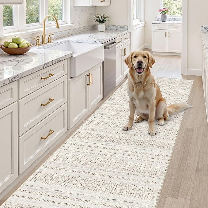 cotiled Hallway 2.6x10 Runner Rugs: Washable Boho Rugs - Image 4