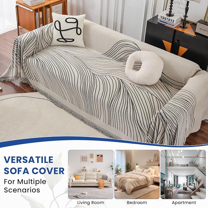 VClife XXL Sofa Cover Chenille Couch Cover - Image 5
