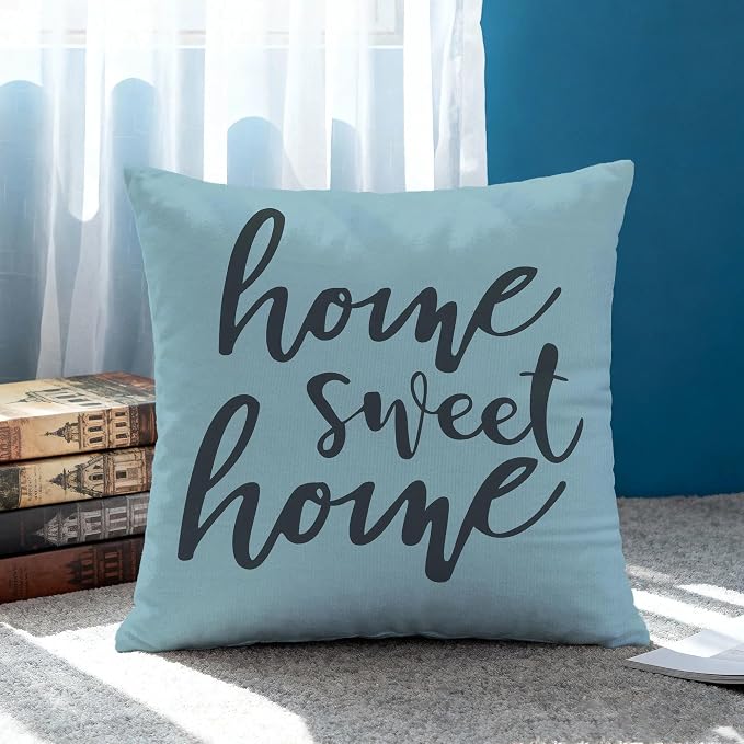 Hexagram Blue Geometric Pillow Covers 16x16 Set of 4, Decorative Outdoor Modern - Image 2