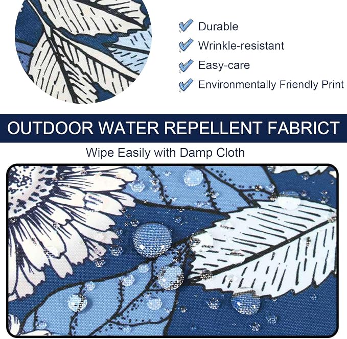 NettyPro Outdoor Cushion Slipcovers 4 Pack Waterproof UV Resistant Patio Chair - Image 2