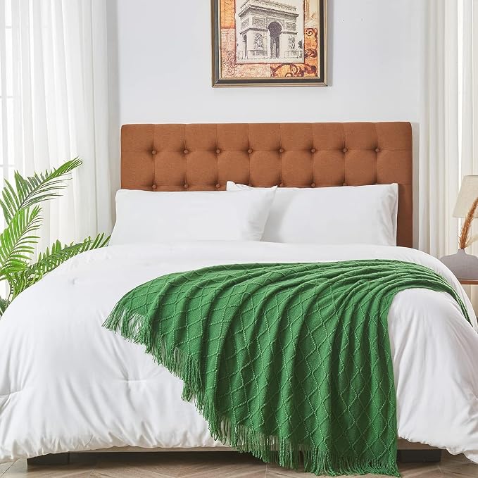 inhand Green Knitted Throw Blanket - Image 6