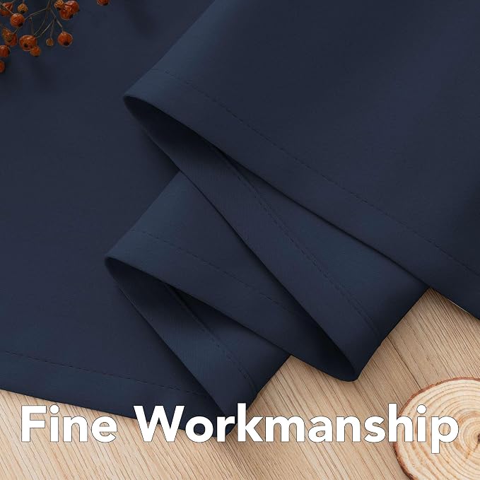 H.VERSAILTEX Premium Blackout Navy Curtains Thermal Insulated Home Fashion - Image 7