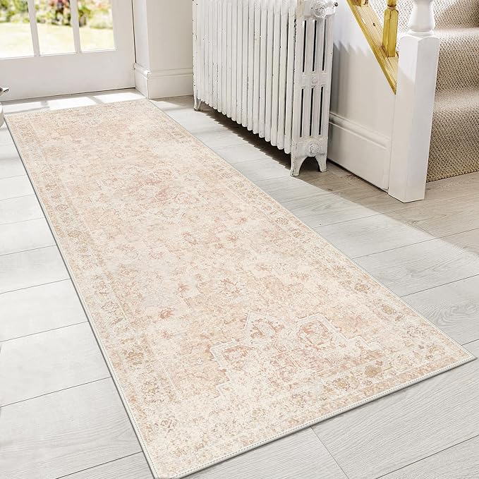GENIMO 2x5 Runner Rugs for Hallway, Machine Washable Non Slip Vintage Rugs by GENIMO