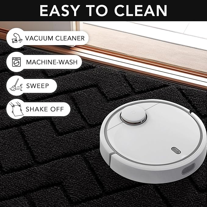 hicorfe Indoor Doormat, Front Back Door Mat Rubber Backing Non Slip Door Mats - Image 6