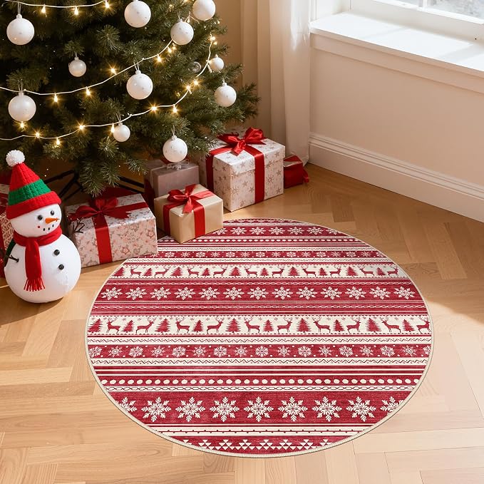 cotiled Area Rugs for Living Room Washable Living Room Rug Soft Neutral Indoor - Image 3