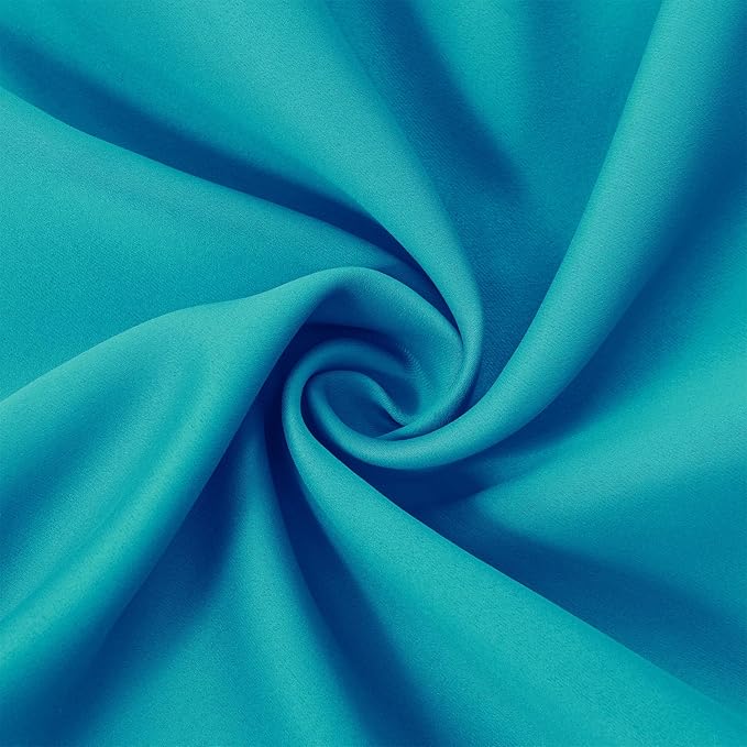 LEMOMO Turquoise Thermal Blackout Curtains/52 x 72 Inch/Set of 2 Panels Room - Image 5