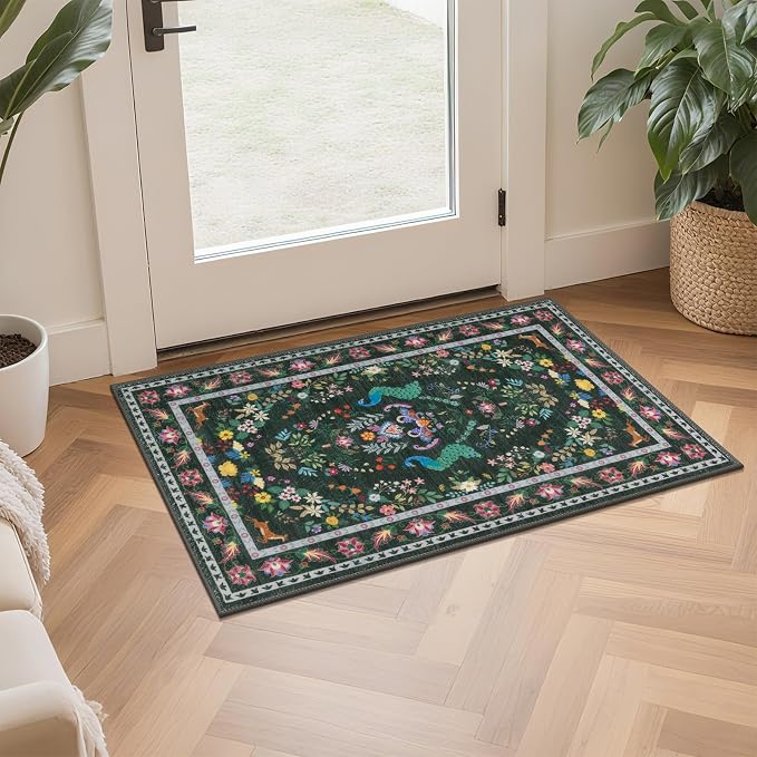 HEBE Washable Kitchen Rugs Sets of 3, Non Slip Absorbent Kitchen Rugs and Mats - Image 9