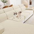MAXIJIN Couch Cushion Covers for Sectional Sofa, Stretch Sofa Cushion Cover by MAXIJIN