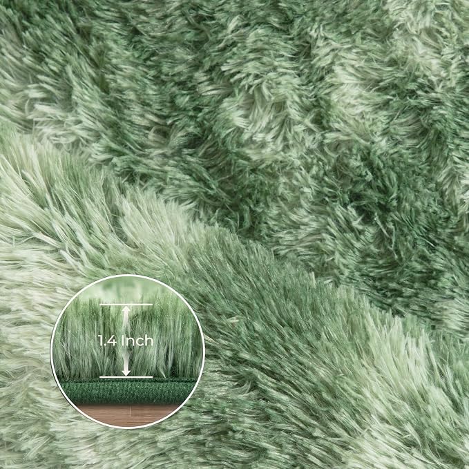 Litanika 5x8 Fluffy Shag Faux Fur Area Rug - Image 5