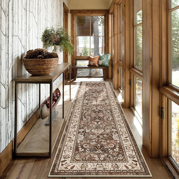 LOKHOM Washable Runner Rug, 2x8 Non Slip Vintage Hallway Runner Rug - Image 9