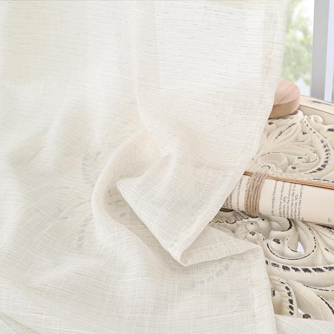 BGment Long Linen Curtains 102 Inch Length - Image 7