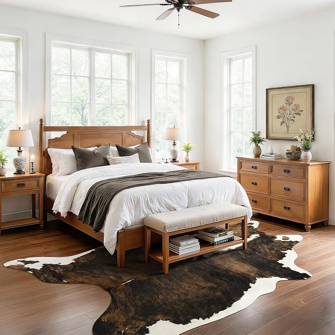 BENRON Premium Cowhide Rug, Faux Cow Hide Rugs - Image 2