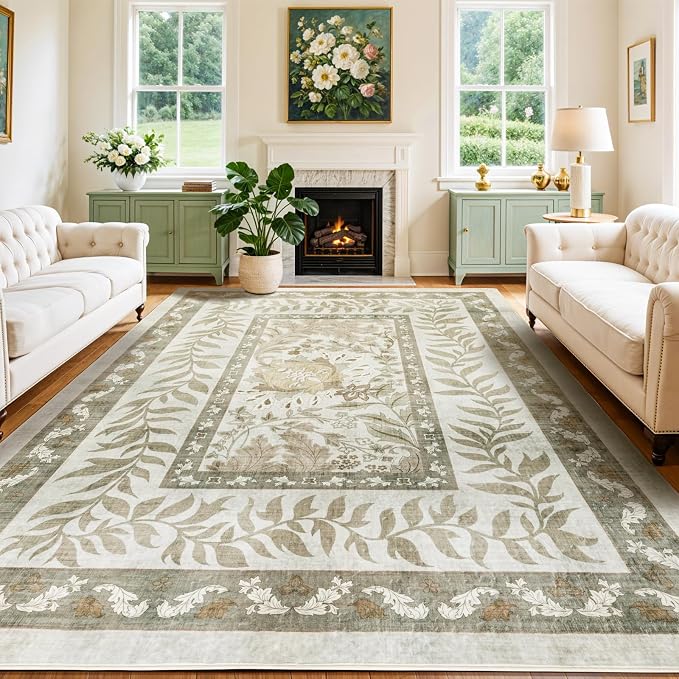 LIANLAM Washable Rug Area Rugs for Living Room by LIANLAM
