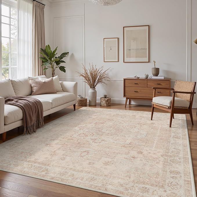 GENIMO 5x7 Area Rugs for Living Room, Machine Washable Rug, Non Slip Indoor - Image 2