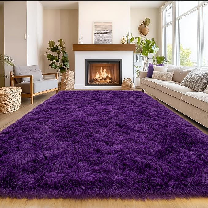 Area Rug for Living Room 6x9, Ultra Soft Shaggy Area Rugs for Bedroom, Upgrade - Image 2