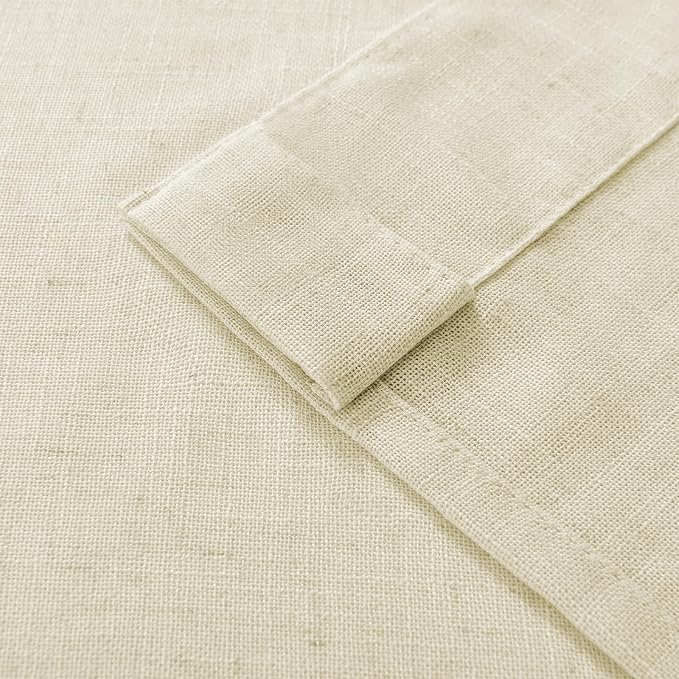 Joydeco Linen Curtains 108 Inch Length 2 Panel Sets, Light Filtering Curtains - Image 7