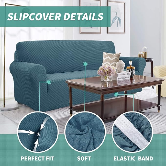 YEMYHOM Couch Cover Latest Jacquard Design High Stretch Sofa Covers - Image 3