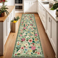 RELEANY Floral Nursery 2x10 Area Rugs Washable Print Boho Cute Carpet Non Slip by RELEANY